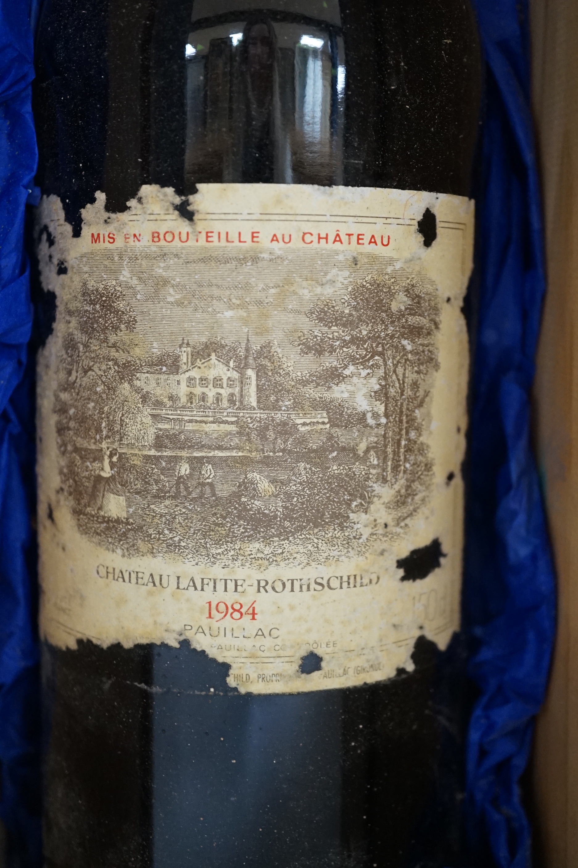 A cased magnum bottle of 1984 Chateau Lafite